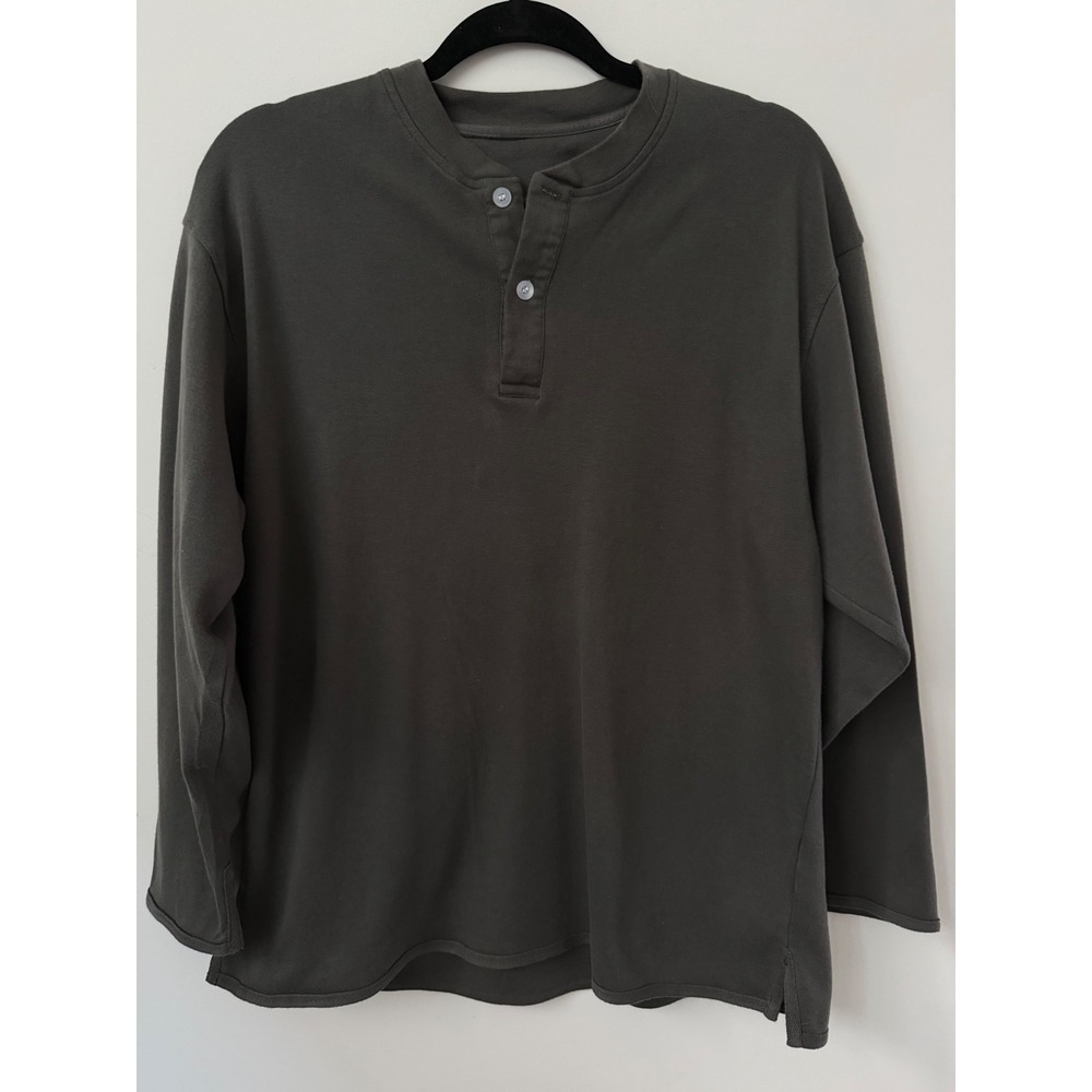 Christian Lacroix Men's Medium Long Sleeve Shirt Dark Gray